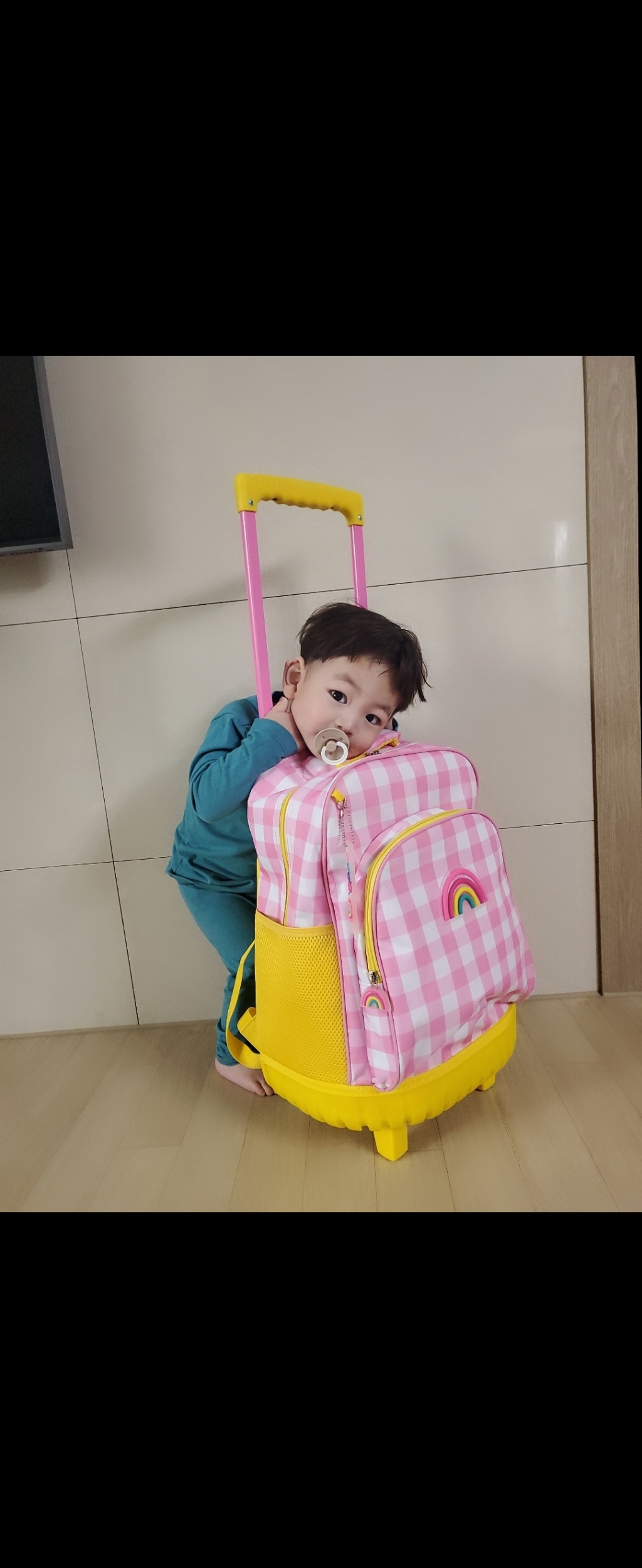 오드비 해피 체크 ED 트리 가방 Hay Check ED Troey Backack oddBi