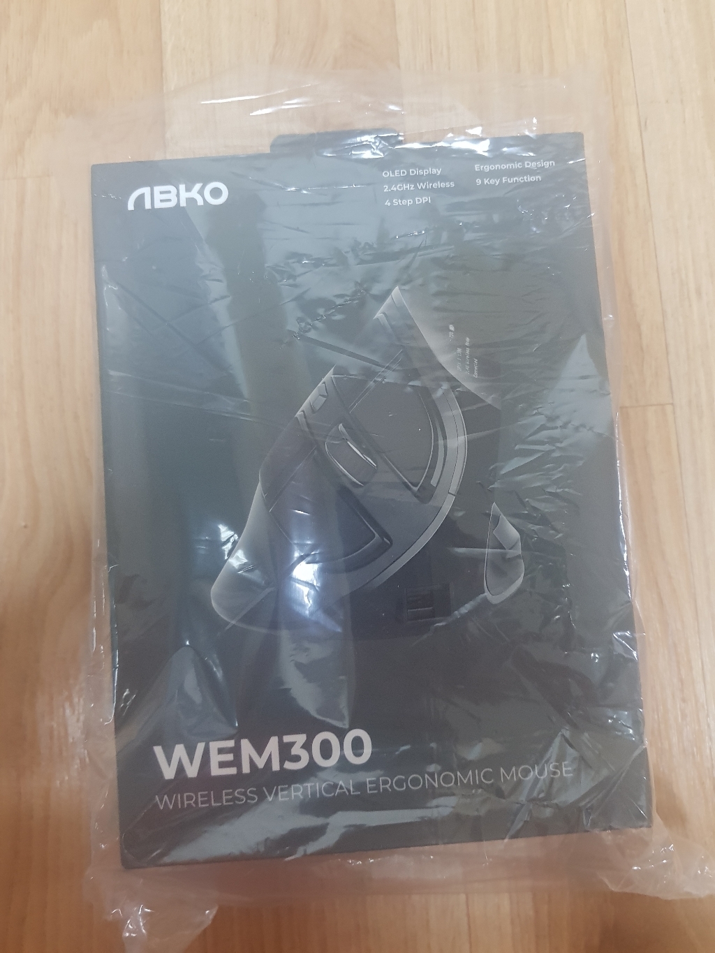 앱코 버티컬 OED 인체공학 무선 마우스 WE300