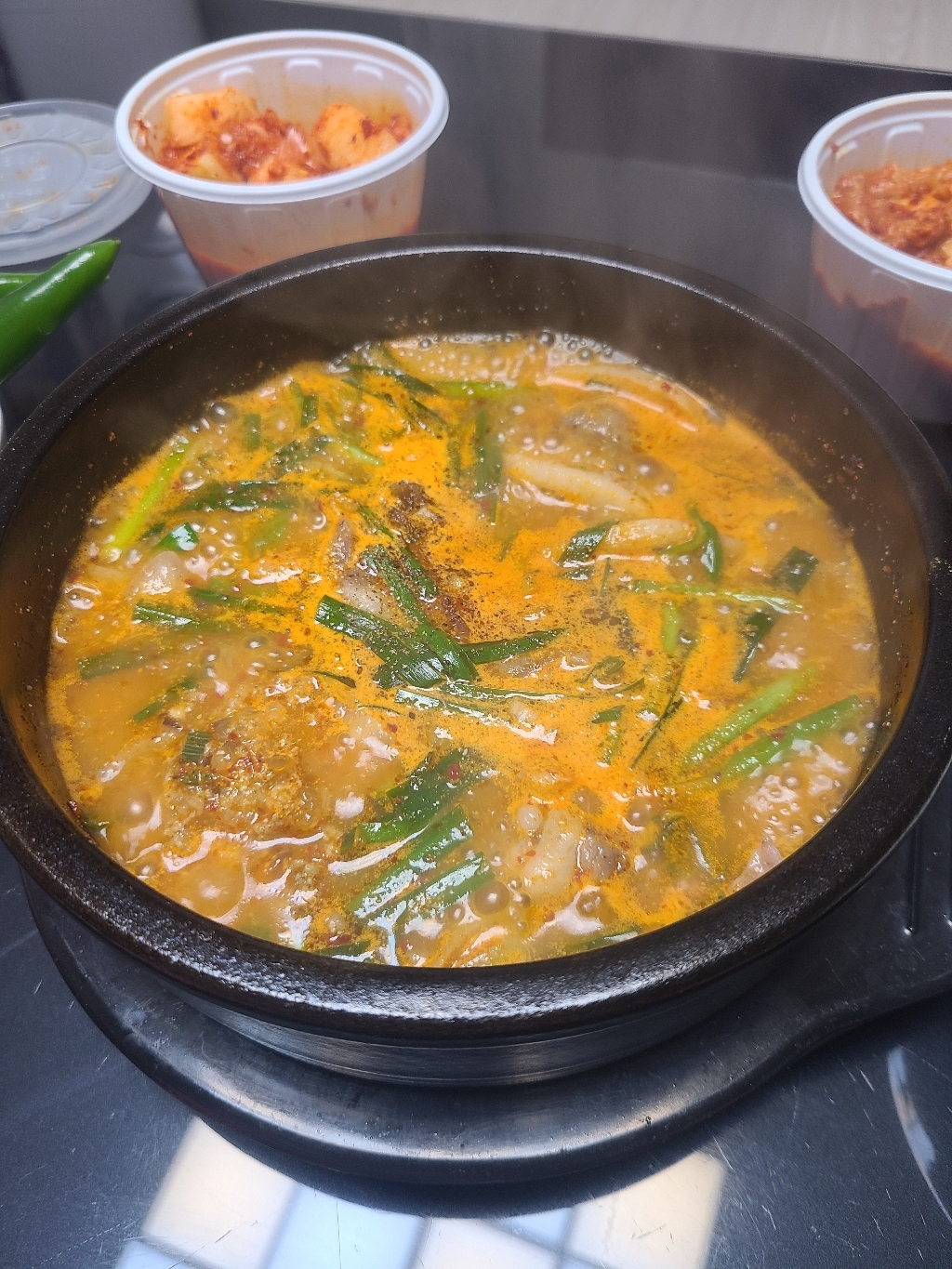 얼큰한 순대국 리뷰후기