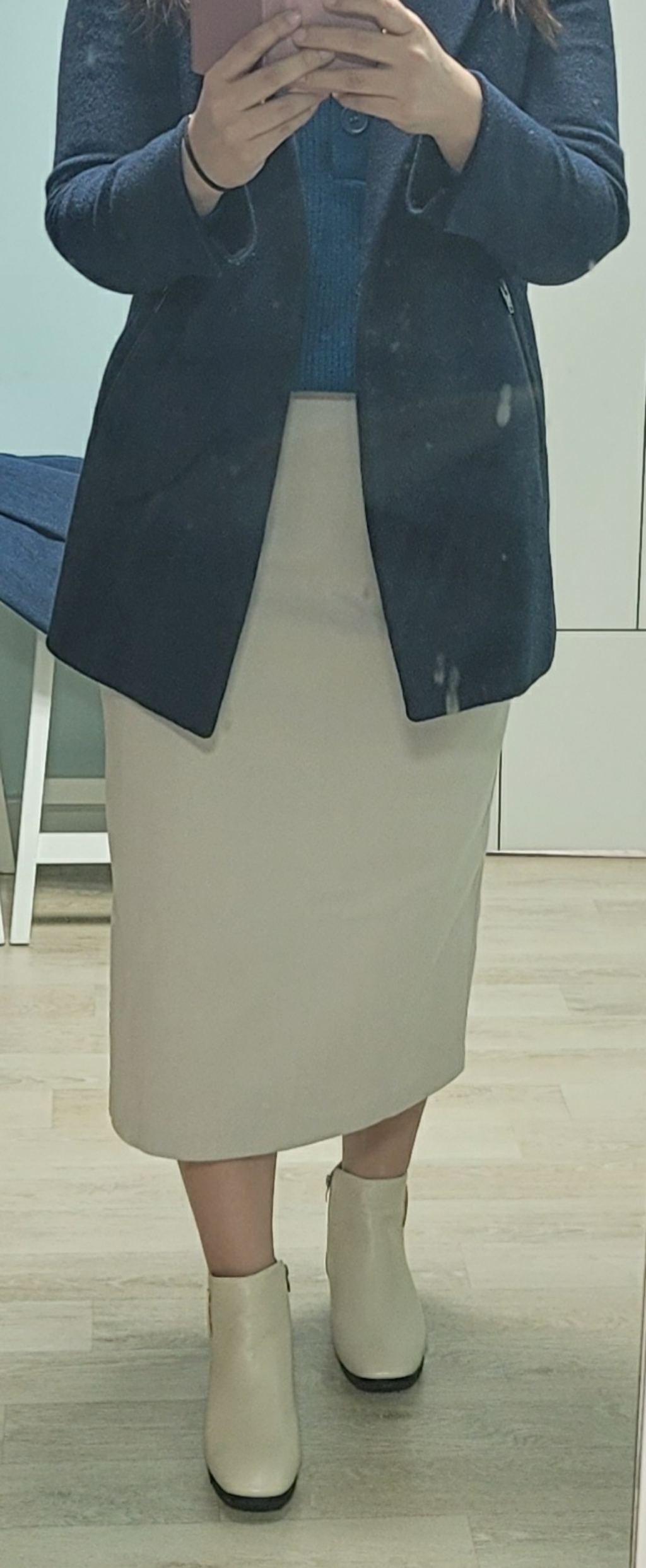 네모 여성용 파스텔베이직_롱 스커트