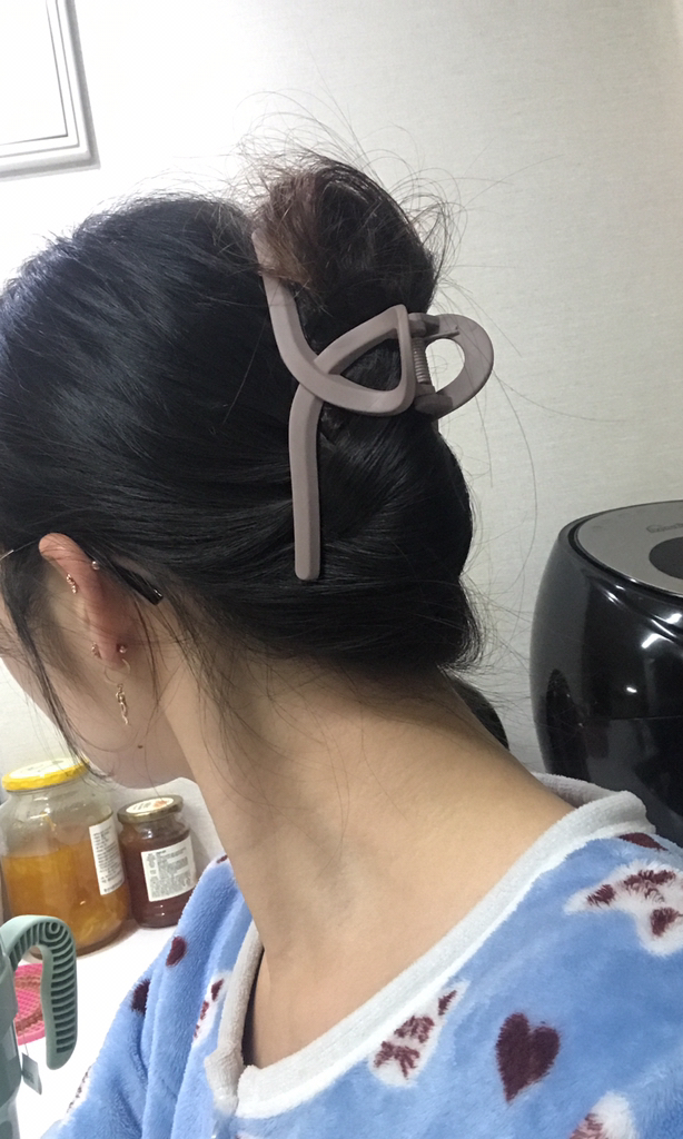 빅사이즈 꼬임 집게핀 긴머리 왕 큰 초대형 집개핀 아크릴 무광 헤어핀 올림머리