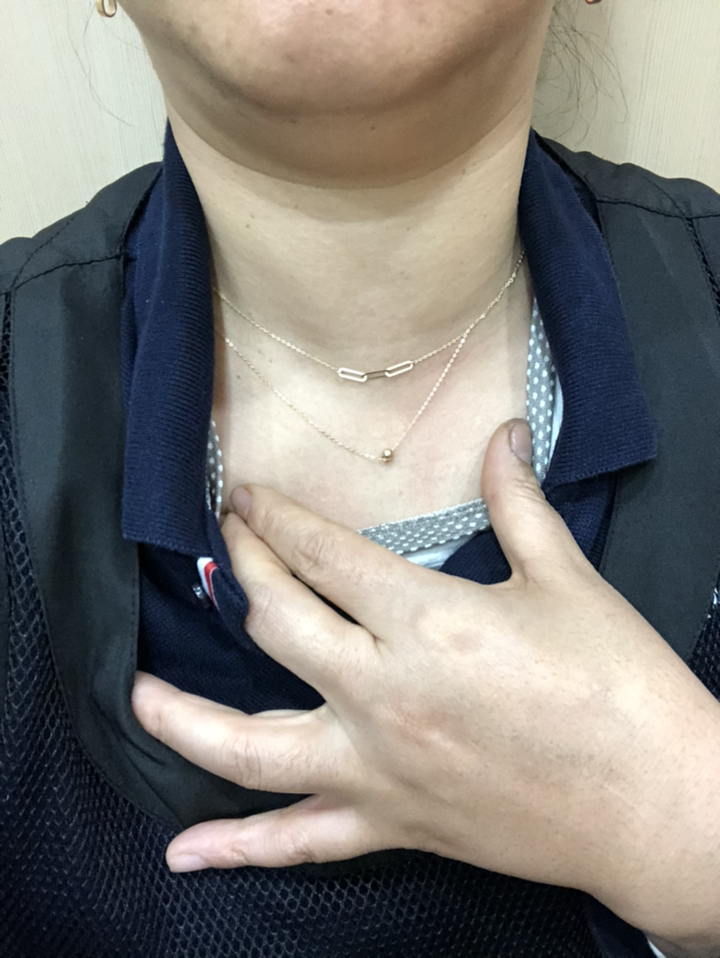 골드앤 14K 클립앤볼 두줄 체인 목걸이 Y