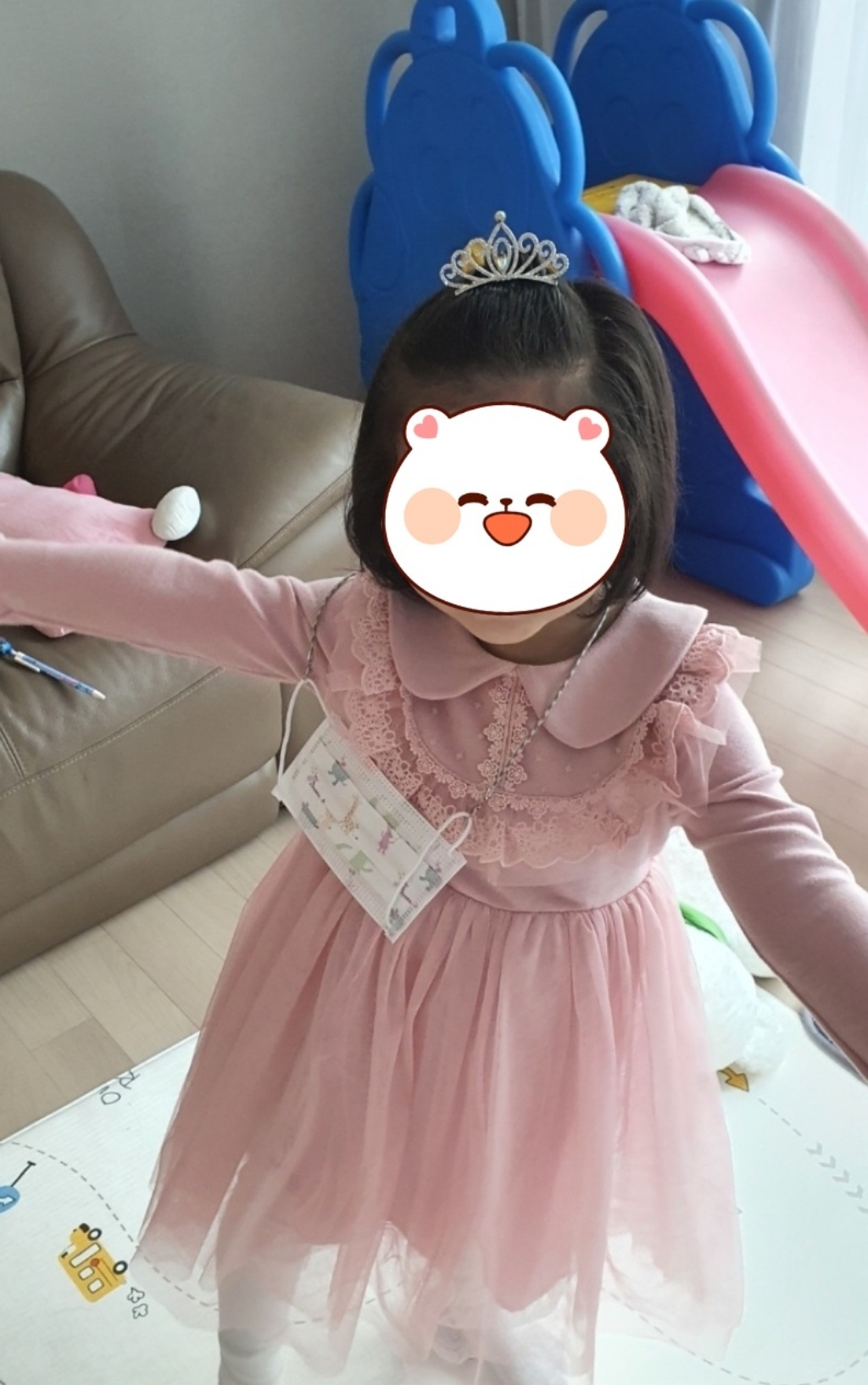 임마누엘 D예쁜 롱리본 집게핀 머리핀