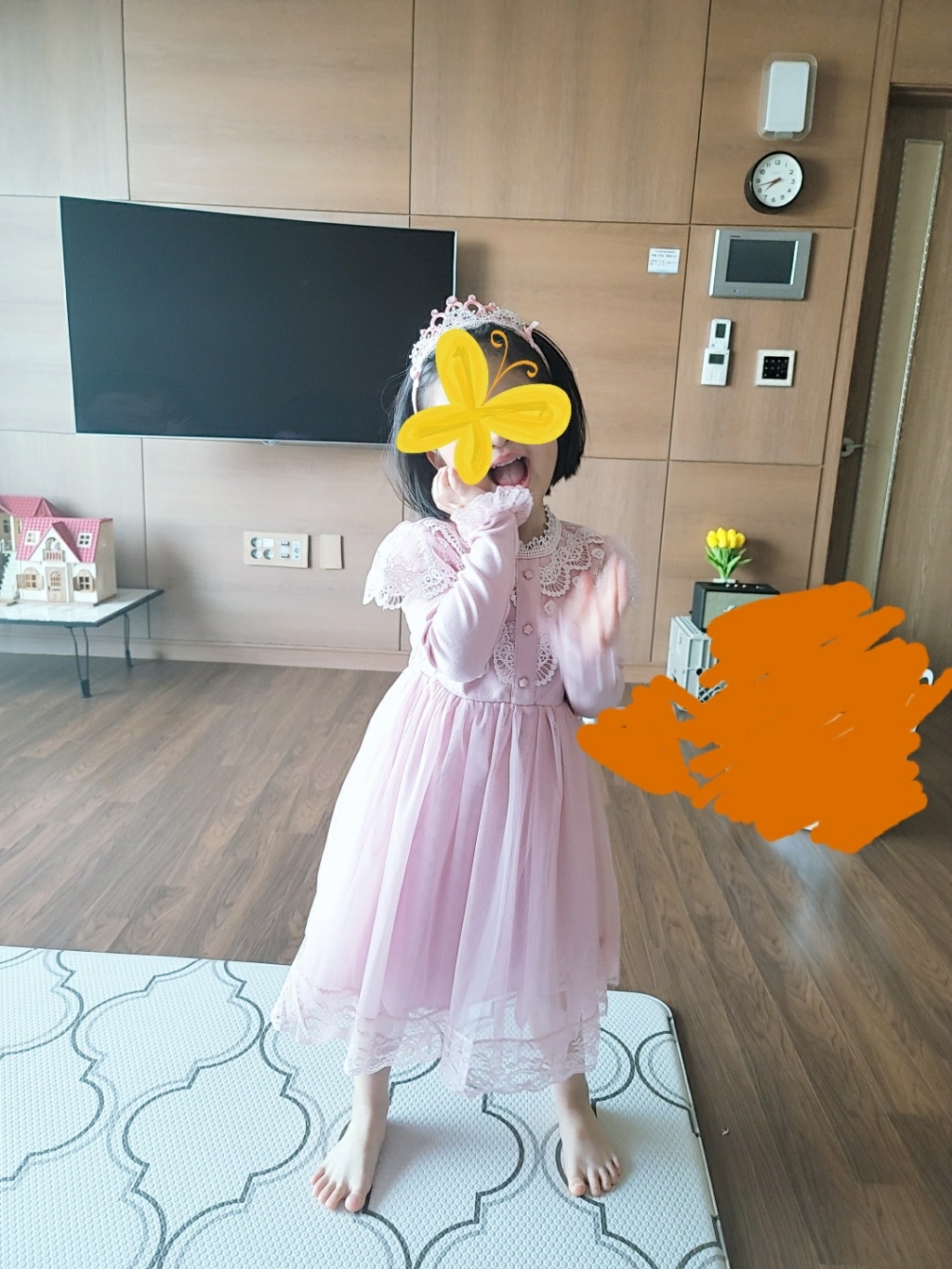 노블엔젤 여아용 공주풍 숄더 레이스 원피스 No 532
