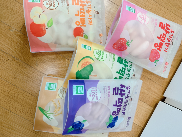 맛있는풍경 유기농 쌀떡뻥 딸기 사과 블루베리 단박 플레인