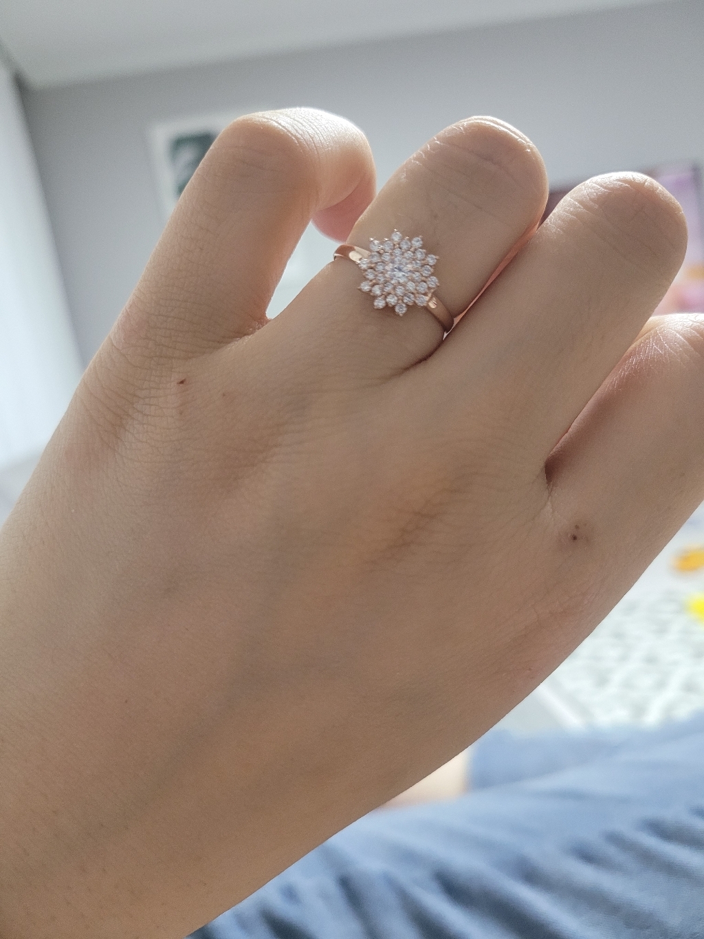 [쥬얼리팡] 눈꽃 14K 반지 리뷰후기