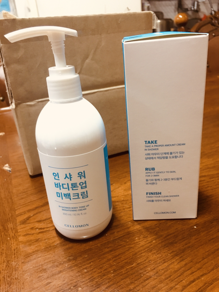 셀로몬 인샤워 바디톤업 미백크림