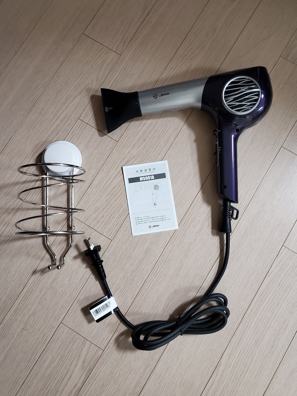 JW 항공모터 헤어 드라이기 5001A-18 1600W 거치대