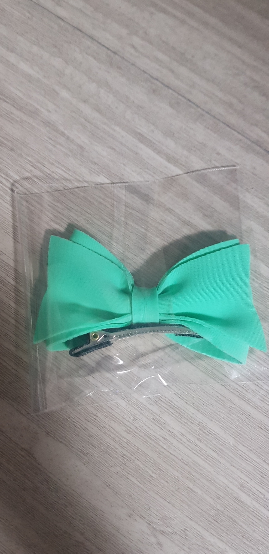 반반하니 네오플랜 매트한 입체리본 아동헤어핀