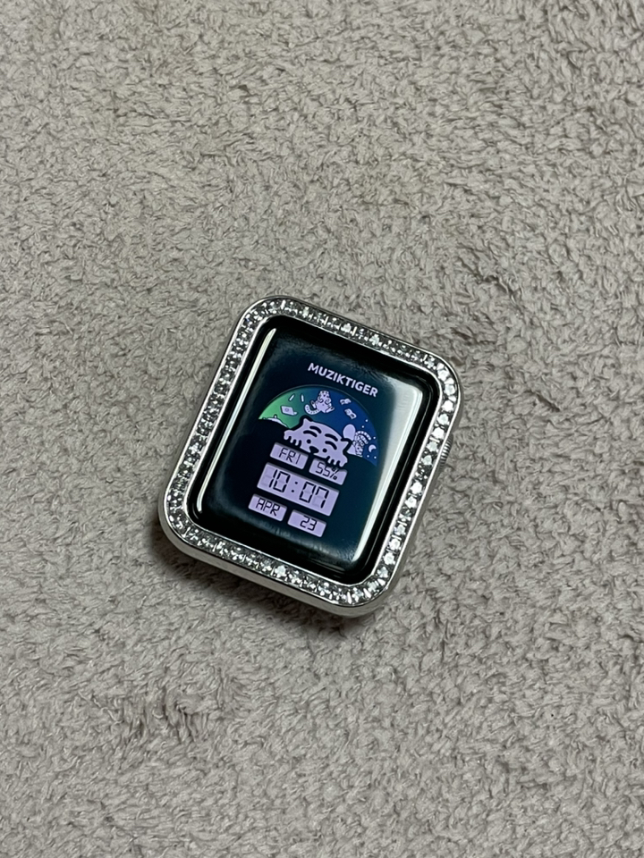 우먼스9999 애플워치 크리스탈 풀커버 케이스 6 SE 5 4 3 38 40 42 44 리뷰 후기