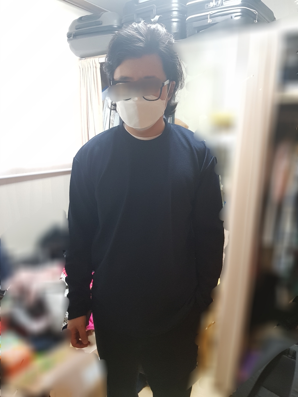 단군 남성용 링클프리 오버핏 컬러 긴소매 티셔츠