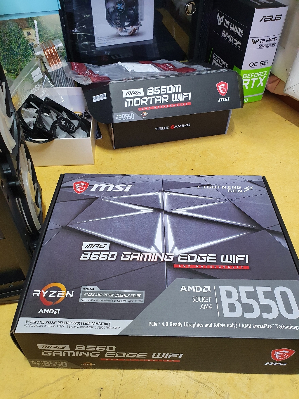 MSI MPG B550 게이밍 엣지 WIFI 메인보드 리뷰후기