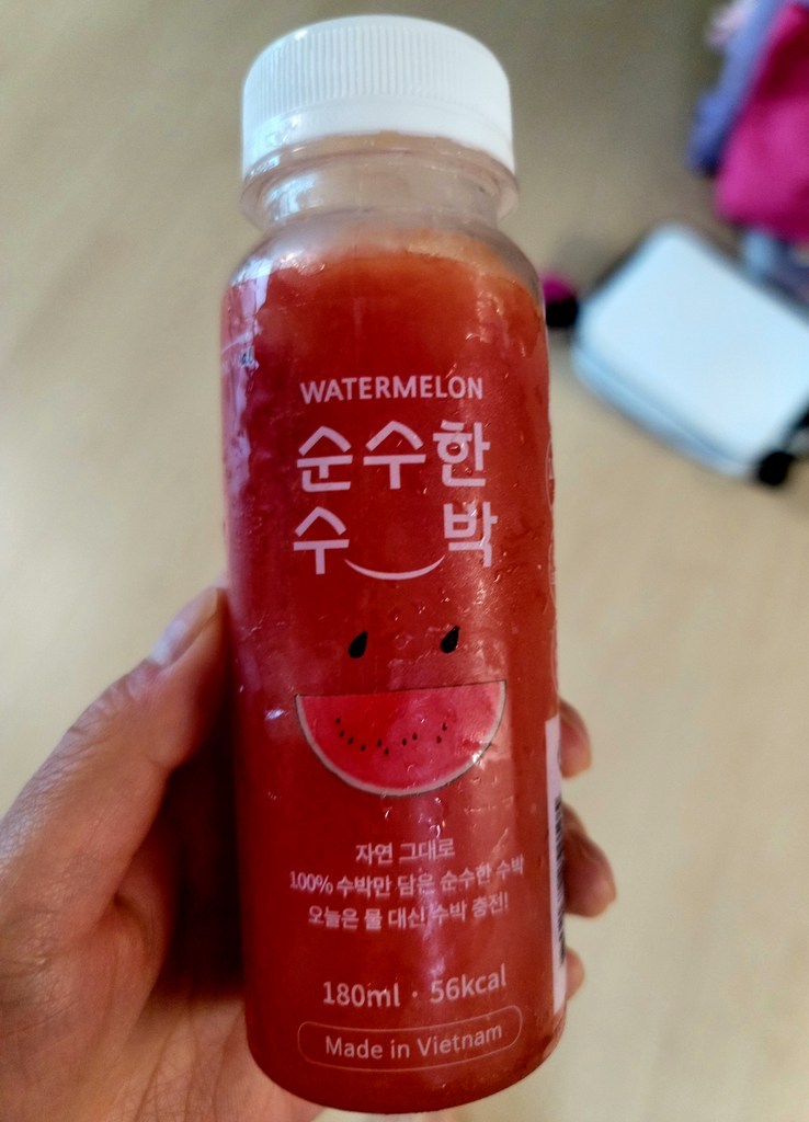[순수한수박] 통째로 짜내어 얼린  생과일 착즙 수박 주스 무설탕 레시피 클렌즈 음료 리뷰후기