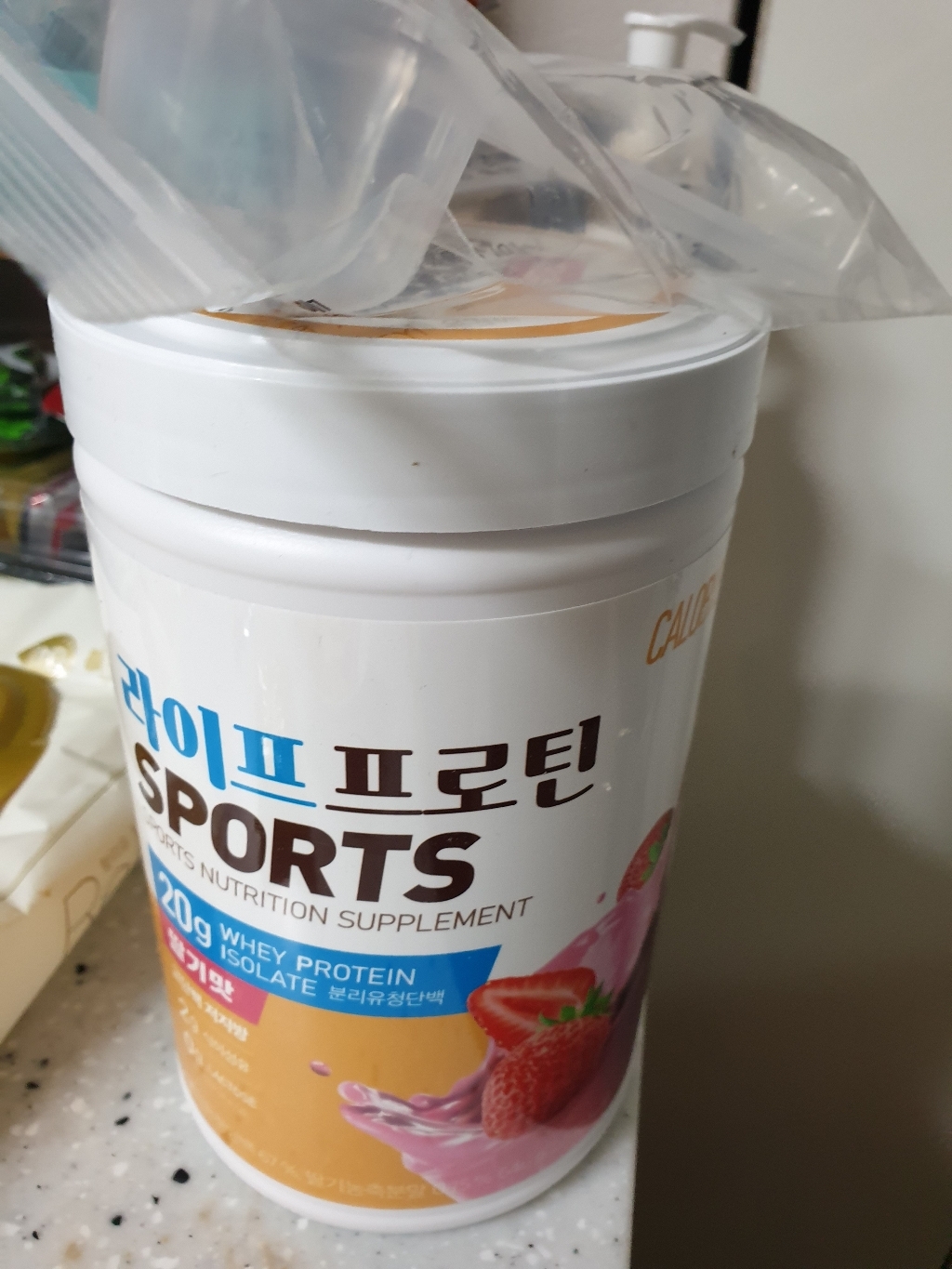 칼로바이 라이프프로틴 스포츠 유청 단백질 쉐이크 보충제 파우더 딸기맛 리뷰 후기