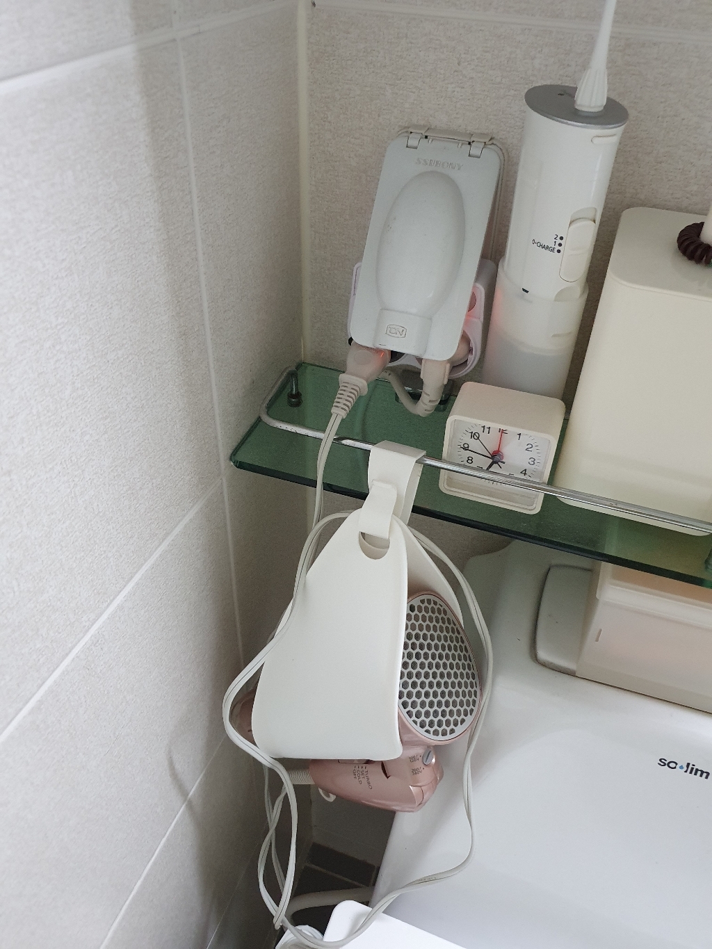 모노케어 2구개별 자형 멀티탭