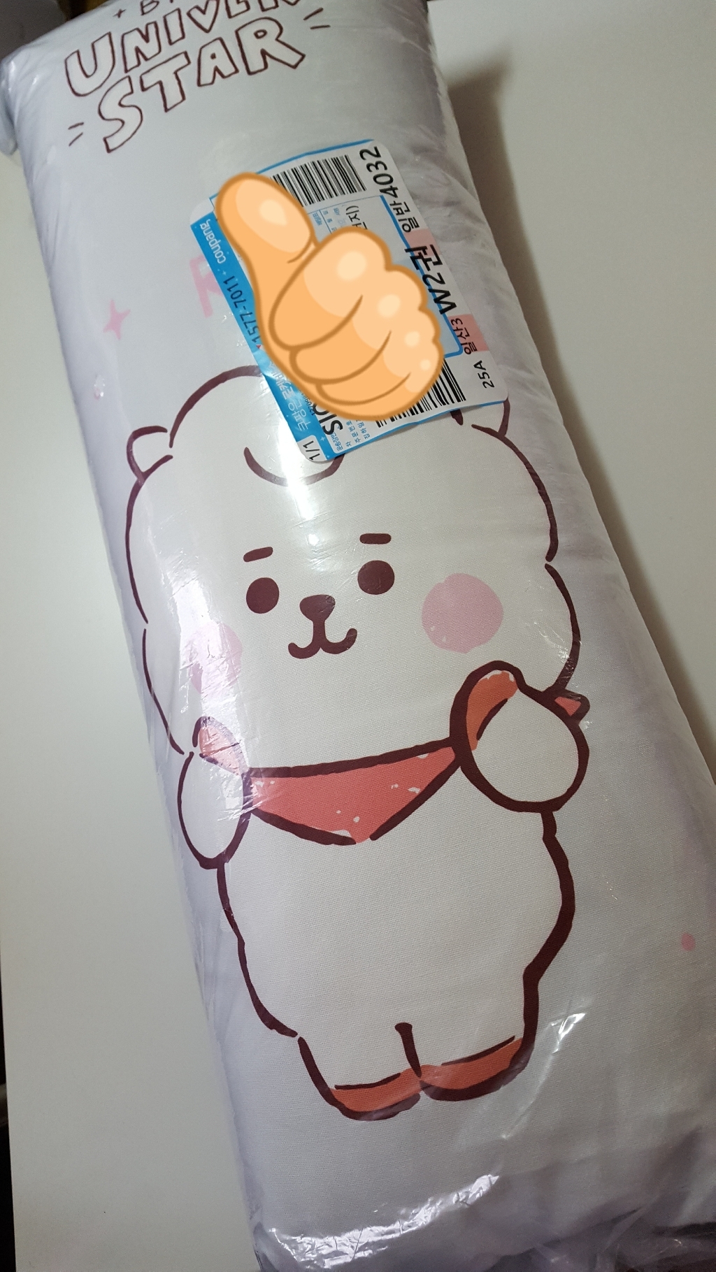 BT21 스케치 사각바디필로우