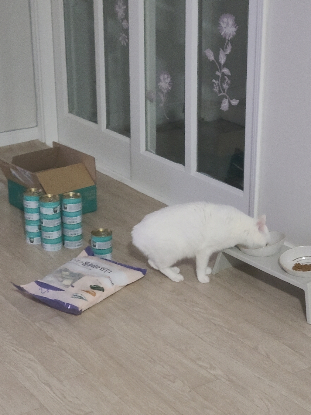 사조 옵티원 부스트 캔 닭안심과 맛살 고양이 습식사료