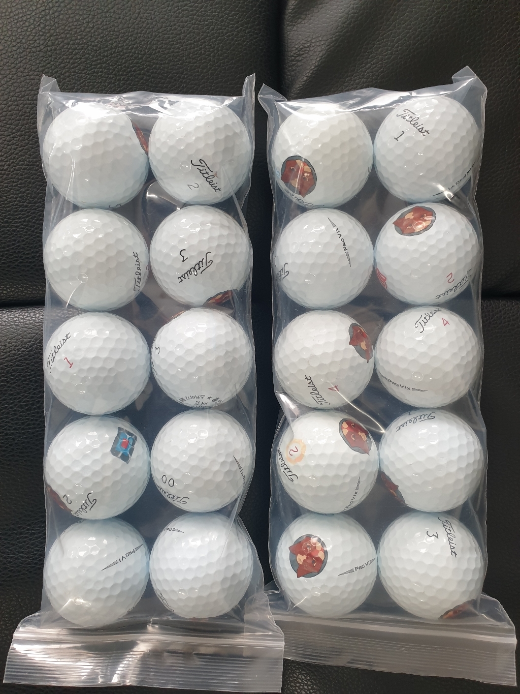 타이틀리스트 PROV1 PROV1x 로스트볼A-급 캐릭터인쇄볼 리뷰후기