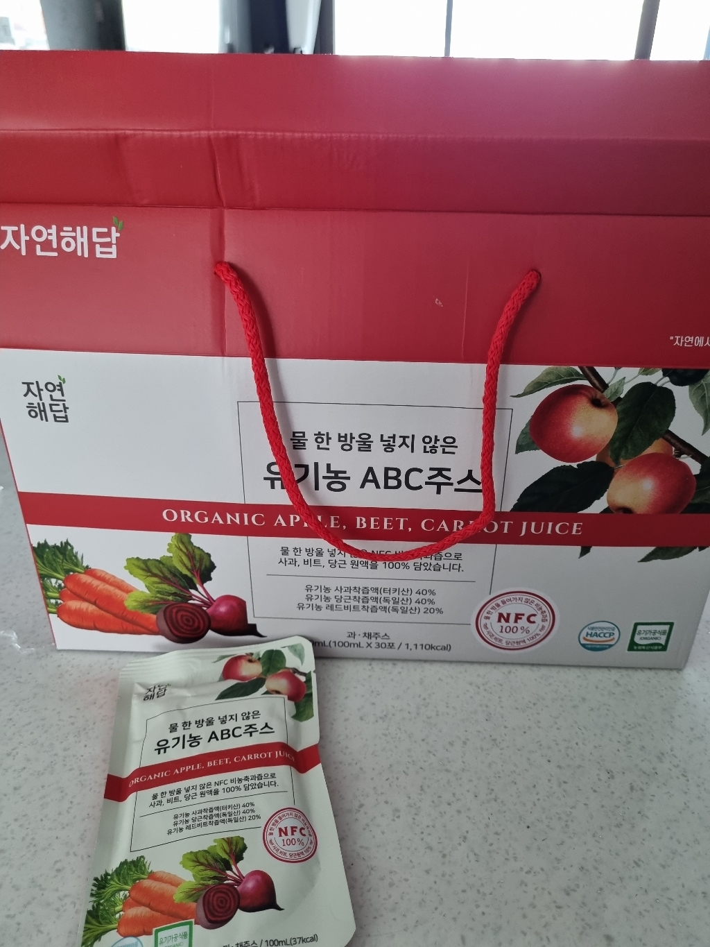 자연해답 유기농 ABC쥬스 사과 당근 비트 NFC 착즙 원액 리뷰후기