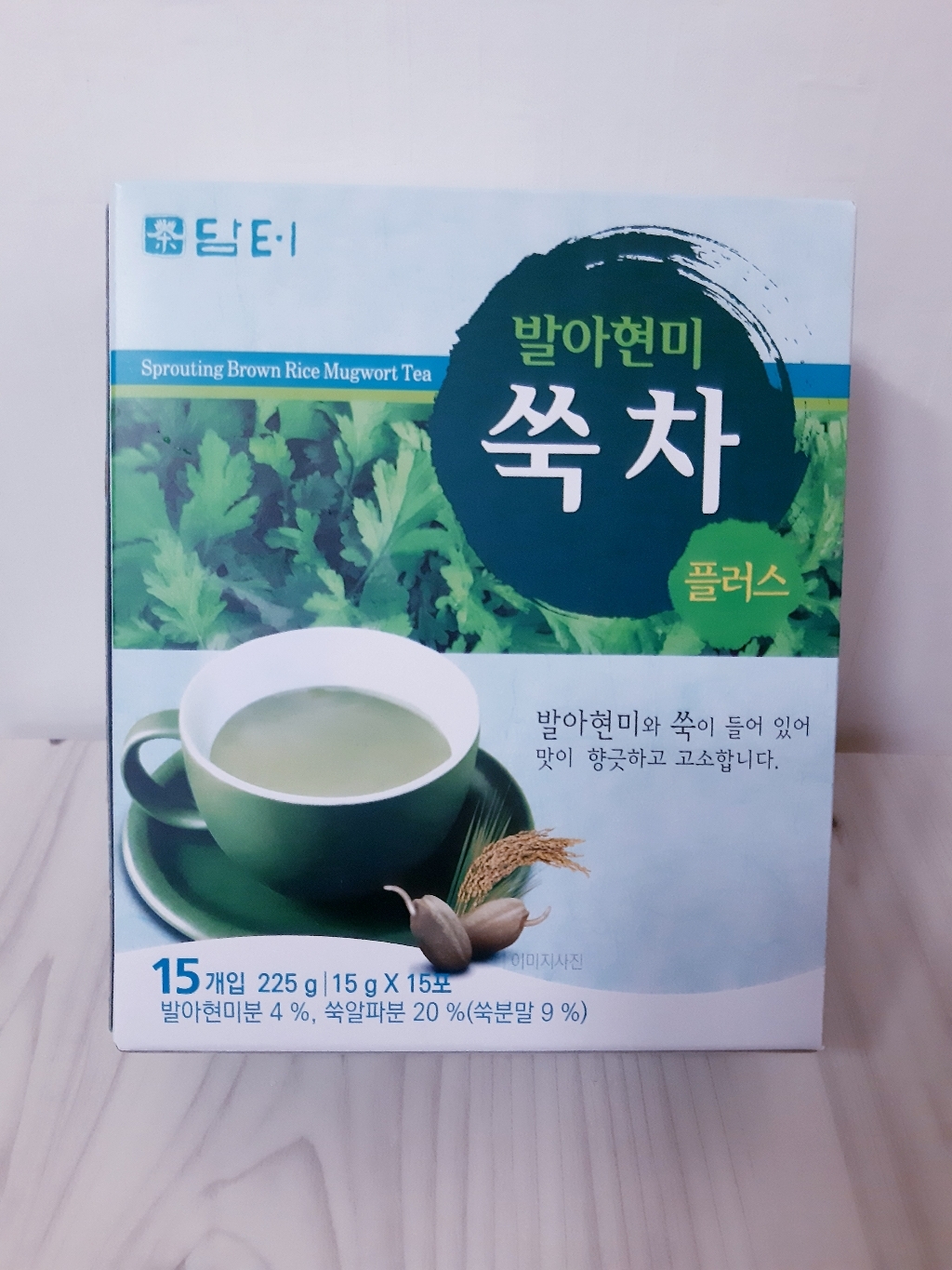 [담터] 발아현미 쑥차 15T