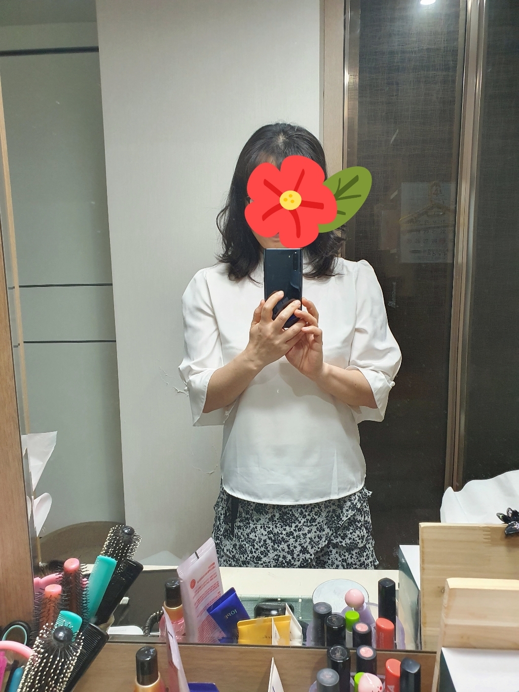 탑크로스 여성 쉬폰 화이트 블라우스 면접 정장 이너 셔츠 리뷰 후기