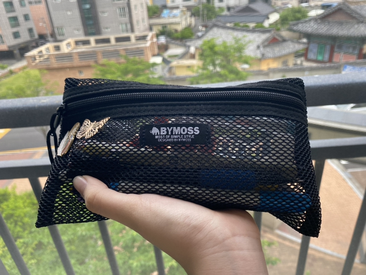 바이모스 메쉬 파우치 파우치형 필통