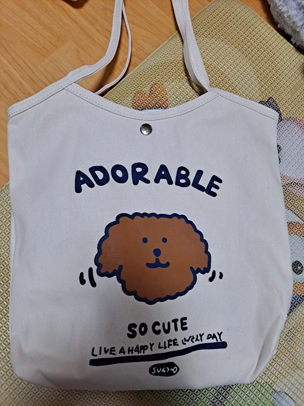 [오늘출발!->내일도착!] 담앤드솜 푸들 캔버스백 에코백 토트백 숄더백 천가방 쇼퍼백 메신저백 커플 대학생 데일리 학생 무지 여자 남자 실내화 초등학생 강아지 쇼핑 가방 추천 운동