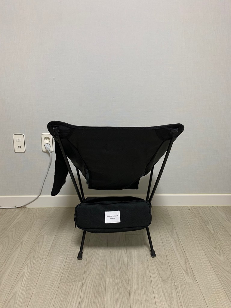 미니멀캠퍼 경량 캠핑의자 로우체어 블랙