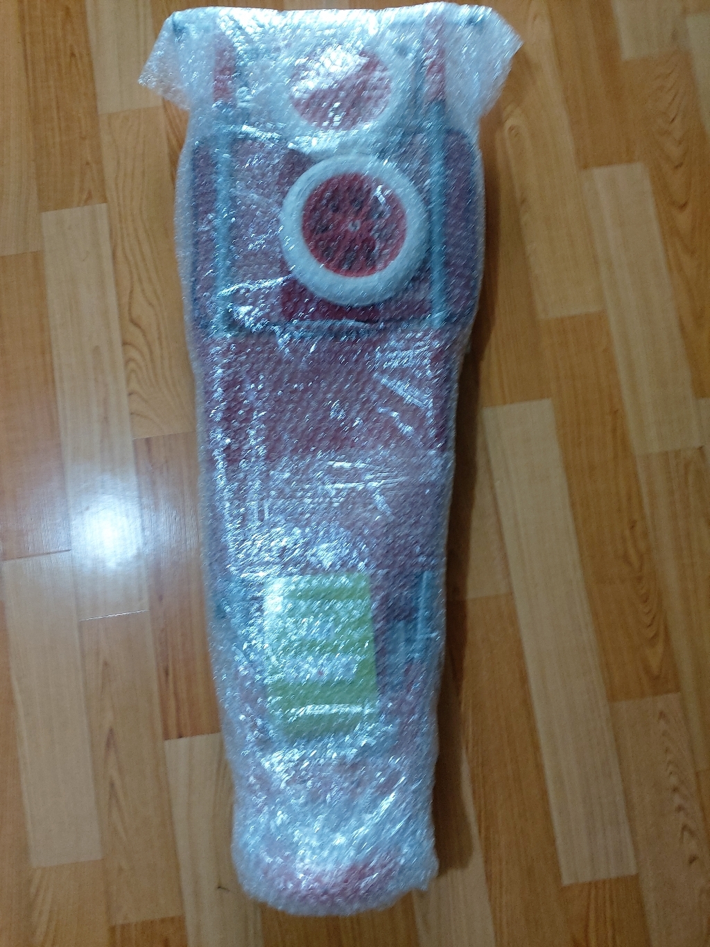키친아트 플라워 핸드캐리어 쇼핑카트 장바구니, 레드, 1개