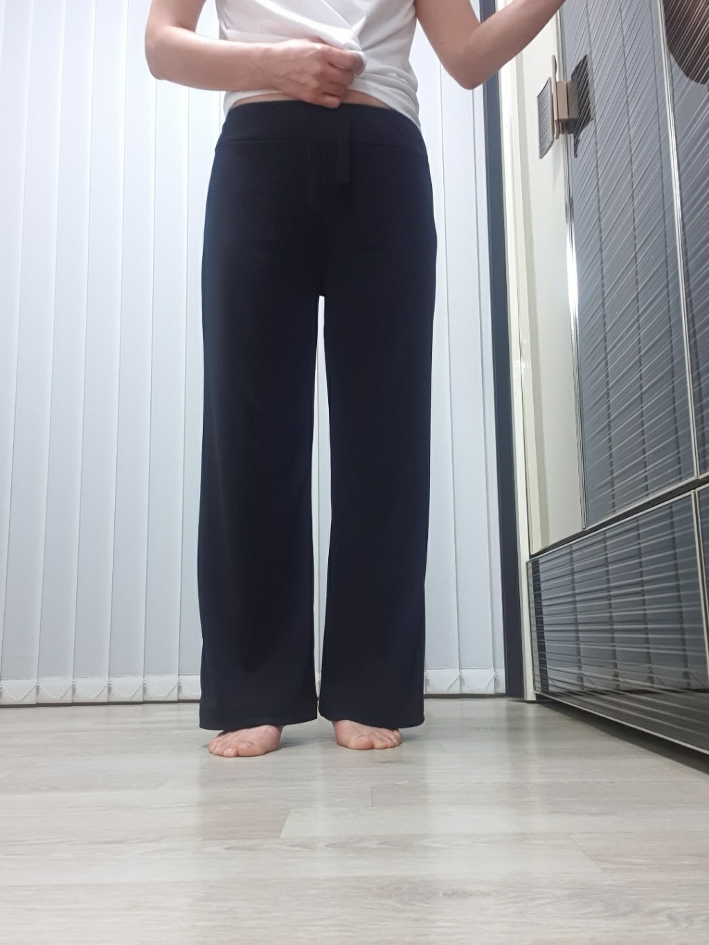 비비드글램 후들 쿨팬츠 4coor / 시원한 여름바지 / 냉장고바지 / 구김없는 슬랙스 여자 와이드팬츠 리뷰후기