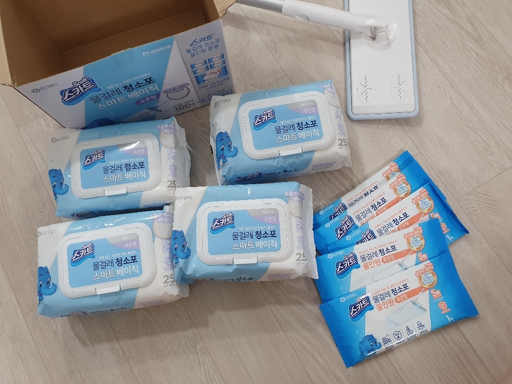 스카트 물걸레청소포 베이직 표준형 올인원