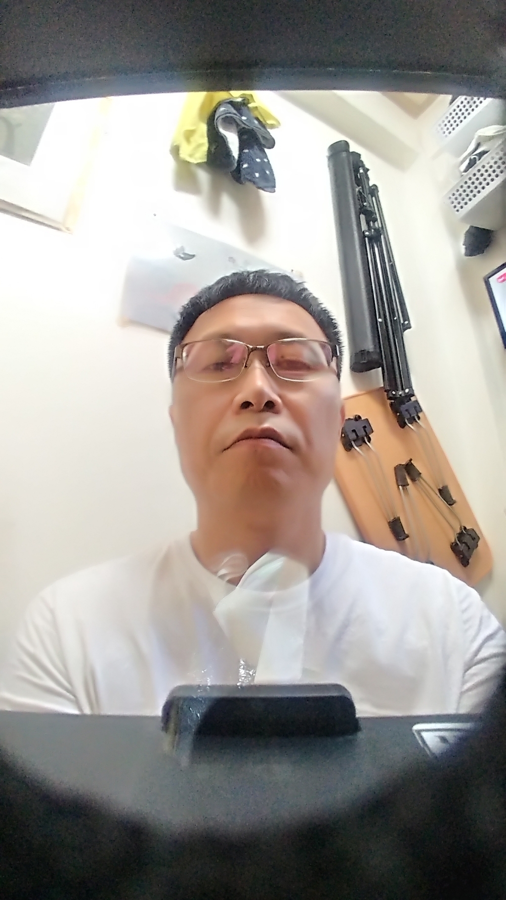 텔레프롬프터 스마트폰 자막기 DSR 프롬프트 핸디형프롬프터 디키트 T7미니삼각대ED라이트