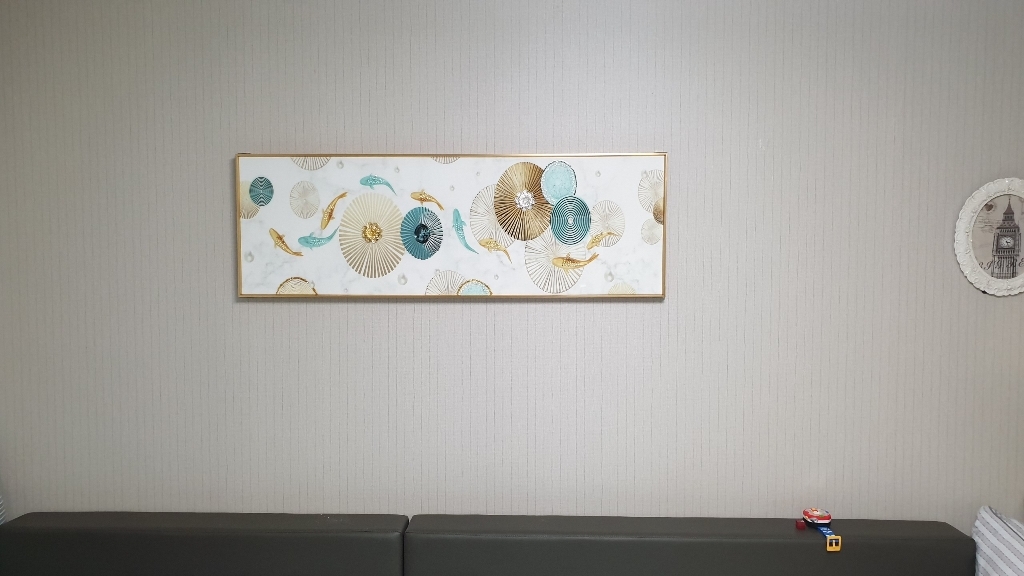 물고기 그림 대형 잉어 액자 구어도 주문 제작 거실 침실 40*120/50*150