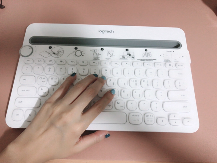 iriiri 로지텍 k480 키보드 키스킨 한글 자판