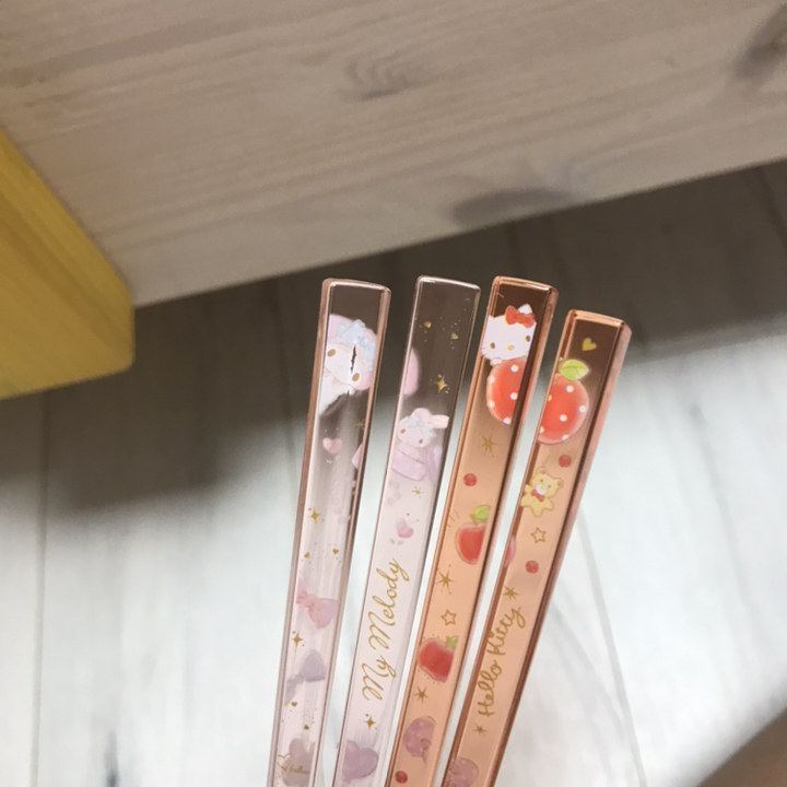 산리오 헬로키티 마이멜로디 리틀트윈스타 시나모 폼폼푸린 캐릭터 투명 아크릴 젓가락 리뷰후기