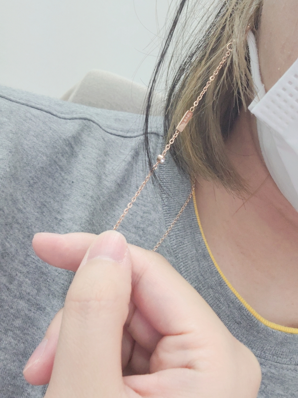 변색없는 써지컬스틸마스크줄 마스크목걸이 3종