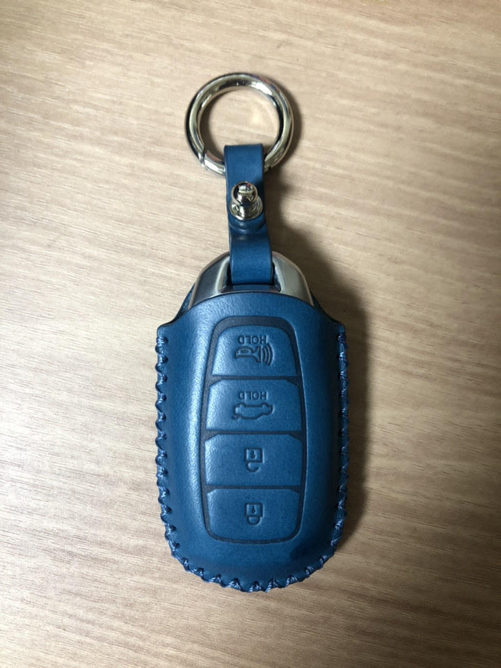 KUSAC 소가죽 스마트키 케이스 팰리세이드 그랜져 IG 산타페 TM 아반떼 CN7 코나 I30 베뉴 벨로스터 리뷰후기