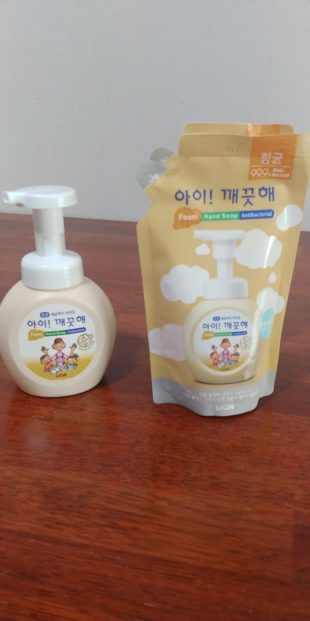 아이깨끗해 순 유아손세정제 용기 리필2개