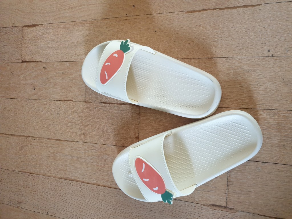 도도토리 여성용 에나르 당근 슬리퍼