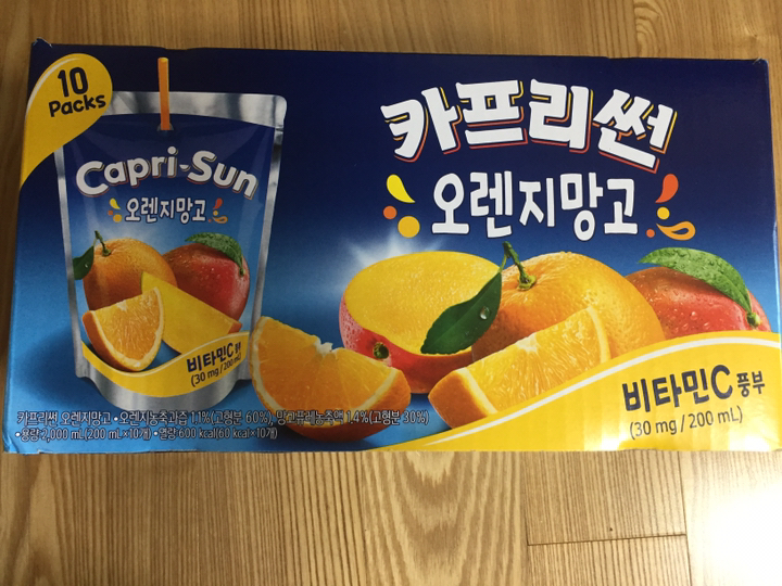 농심 카프리썬 오렌지망고