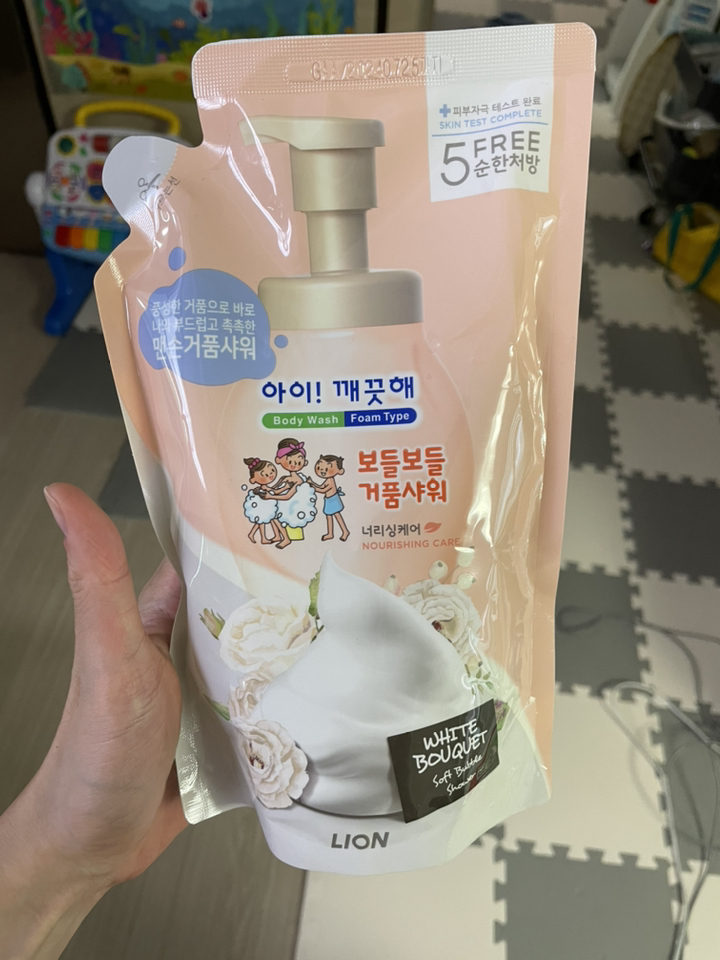 아이깨끗해 보들보들 거품샤워 바디워시 리필 너리싱케어