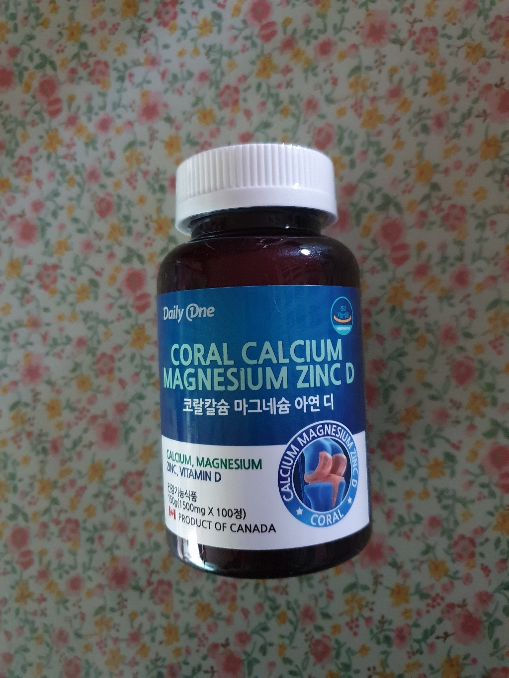 데일리원 코랄 칼슘 마그네슘 아연D 1개 리뷰후기
