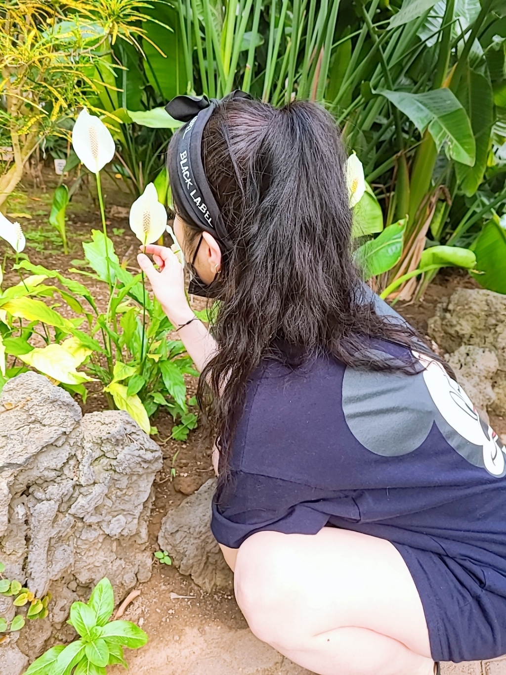 로맨틱모모 귀여운 블랙라벨 레터링 리본 반다나 머리띠 면 헤어밴드