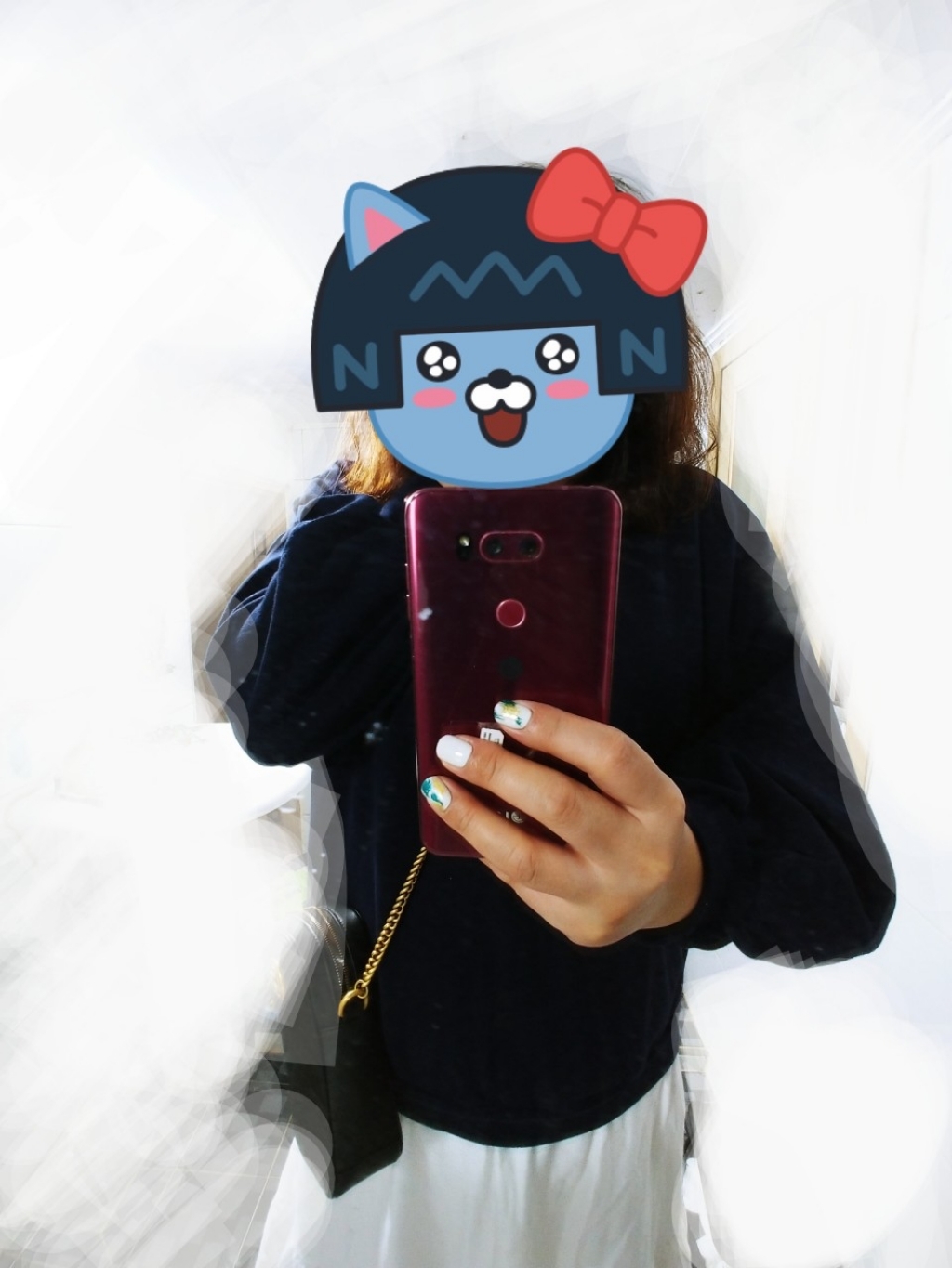 퍼니걸스 박시 맨투맨 레이어드 롱 원피스_8744