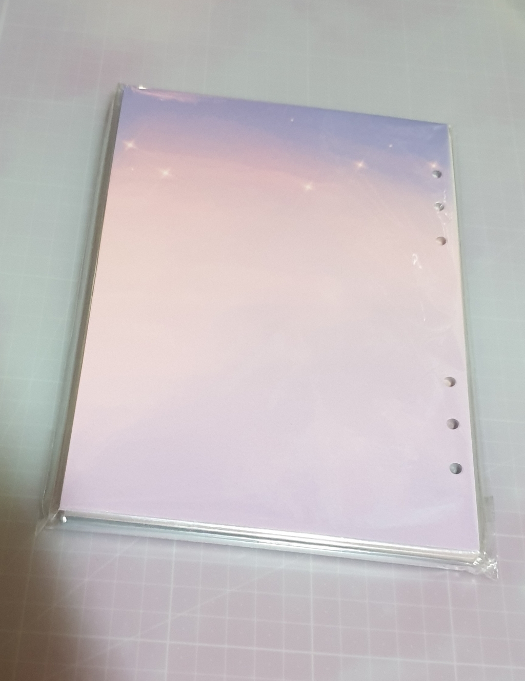 모노라이크 A5 다이어리 리필속지 글리터 B세트 4종