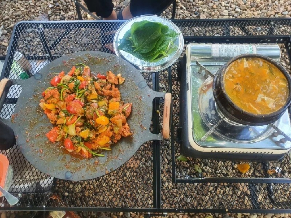 KZ 유니온 아이언메쉬 로우BBQ 테이블