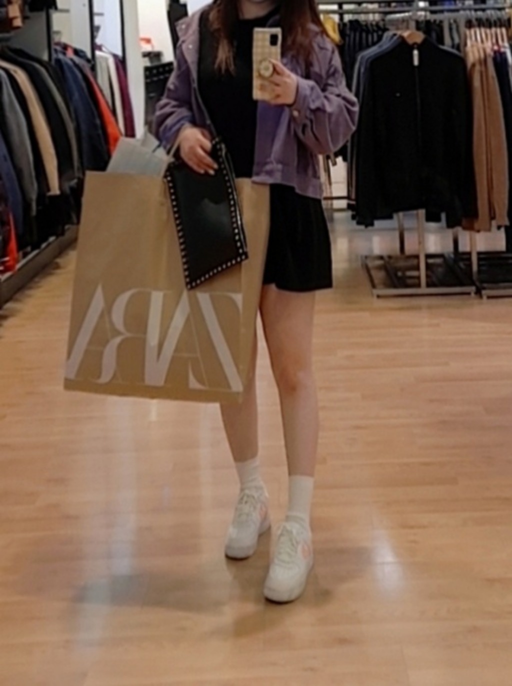 대박난박양 퍼플 데님 자켓