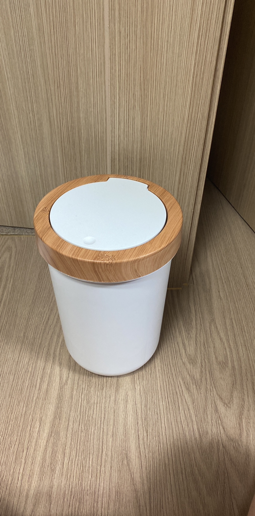 씨에스리빙 튤리 뱀부 원터치 원형 휴지통 5L 리뷰후기