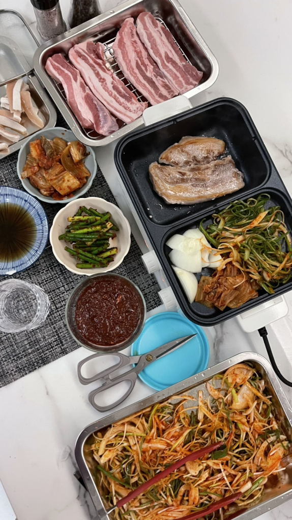 홈플래닛 반반 멀티 전기그릴