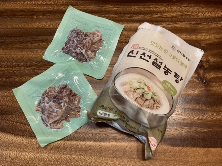 신선설농탕 국물 4봉양지고기 4봉석박지1